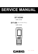Casio DT-X200 Service Manual