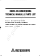 Mitsubishi Heavy Industries SRK10CFV-4 Technical Manual & Parts List