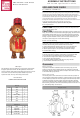 Home Accents Holiday 21RT3242114 Assembly Instructions