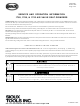 Sioux Tools 1785 Service And Operation Manual