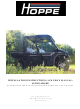 Hoppe AUDIO SHADE Installation Instructions & Owner's Manual