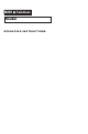 Midi Solutions Router Operating Instructions Manual