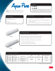 3M Aqua-Pure IL-IM-01 Quick Start Manual