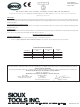 Sioux Tools 540ESC Instructions Manual