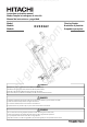 Hitachi N2503AF Instruction And Safety Manual