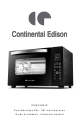CONTINENTAL EDISON CEMF38DIG Instruction Booklet