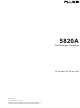 Fluke 5820A Operator's Manual