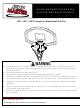 Mylnasport Jump Master Trampoline Basketball Set Pro Manual