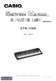 Casio CTK-1100 Service Manual & Parts Manual