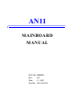 First International Computer AN11 Manual