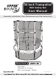 Upper Bounce UBSF01-55 Assembly, Installation, Care, Maintenance, And Use Instructions
