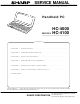 Sharp HC-4000 Service Manual
