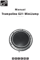 G21 Trampoline G21 MiniJump Manual