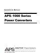 APS APS-1000 Series Operation Manual