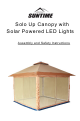 Suntime Solo Up Assembly And Safety Instructions