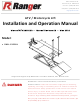 Ranger RML-1500XL Installation And Operation Manual
