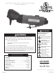 Cornwell Tools CAT820R Operating Instructions