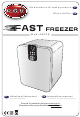 R.G.V. FAST FREEZER AB2TB Instruction Manual