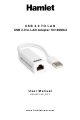 Hamlet HNU2F100 RLT User Manual