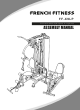 FRENCH FITNESS FF-X9LP Assembly Manual