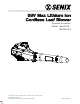 Senix BLAX5-M Operator's Manual