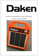 Daken S1600 Instruction Manual