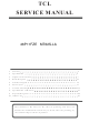 TCL 46P11FZE Service Manual