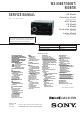 Sony WX-850BT Service Manual