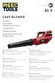 Meec tools 018272 Operating Instructions Manual