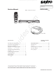 Sanyo DVD-SL330(AU) Service Manual
