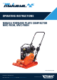 Mikasa MVC-F60H Operating Instructions Manual