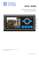 Timespace K210 Instruction Manual