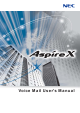 NEC AspireX User Manual