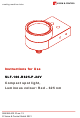 Vision & Control SLF-100-R625-P-24V Instructions For Use Manual