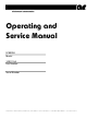 AR DC2035M3 Operating And Service Manual