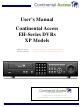 Continental Access CADV-H-XP16 User Manual