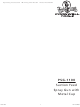 Cornwell Tools PSG-1100 Operating Instructions Manual