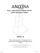 Ancona WPRO 30 User Instructions