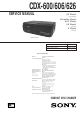 Sony CDX-626 Quick Start Manual