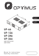 Optimus UP-126 Operating Instructions Manual