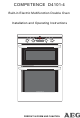 AEG COMPETENCE D4101-4B Installation And Operating Instructions Manual