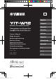 Yamaha YITW12TXA Owner's Manual