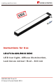 Vision & Control LDLF30x420-R633/UDC Instructions For Use Manual