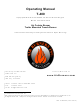 Air Burners T-400 Operating Manual