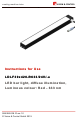 Vision & Control LDLF30x420-R633/24V/-a Installation Manual