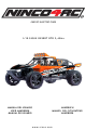 ninco4rc 1/10 SIOUX DESERT RTR 2,4Ghz User Handbook Manual