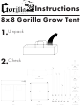Gorilla GGT88 Instructions Manual