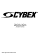 CYBEX Eagle Leg Press 11040 Owner's Manual