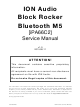 ION Block Rocker Bluetooth M5 Service Manual