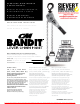 Sievert Crane & Hoist CM BANDIT Operating, Maintenance & Parts Manual